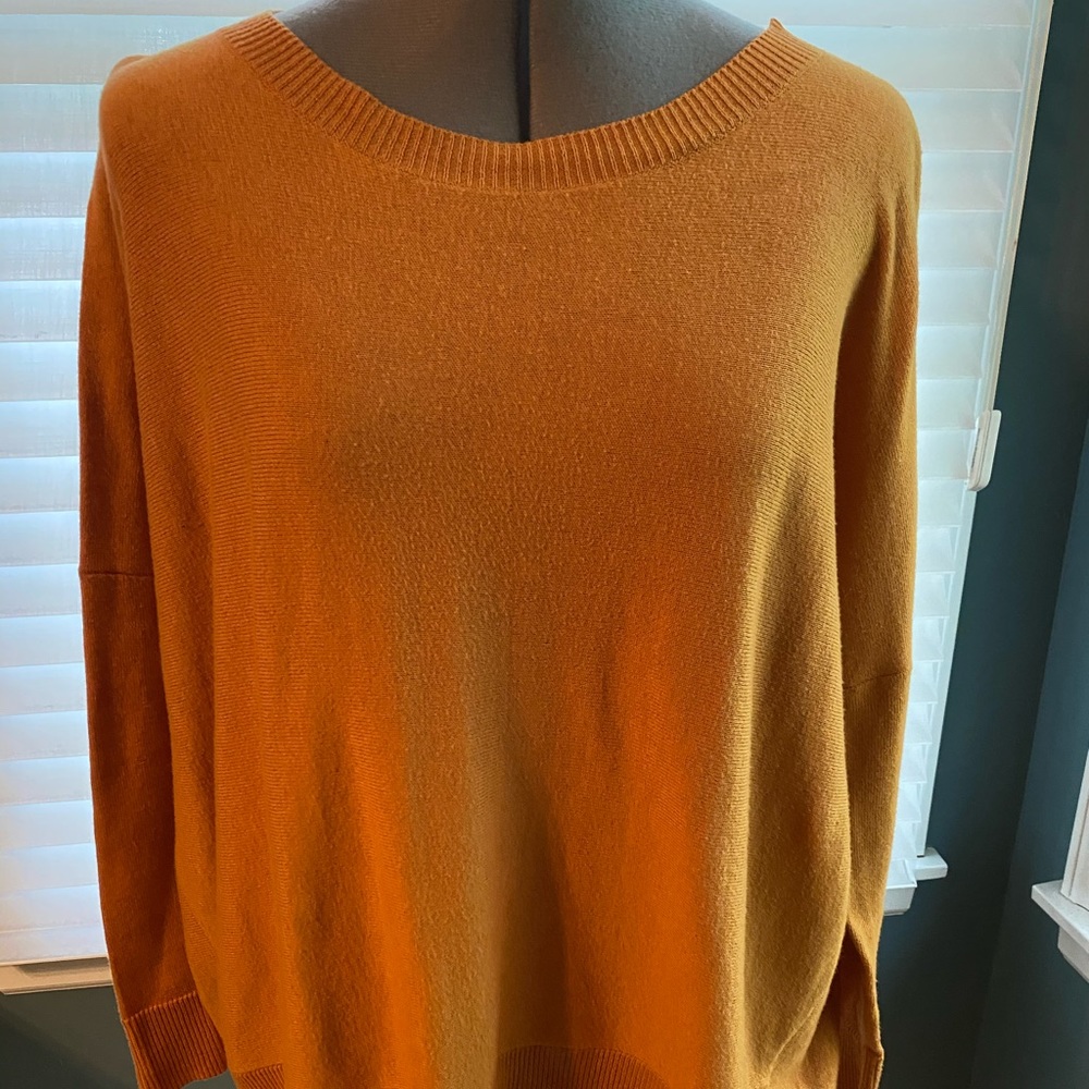 Eileen fisher tangerine box top sweater